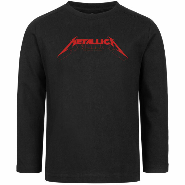 Metallica (Logo) - Kinder Longsleeve, schwarz, rot, 104