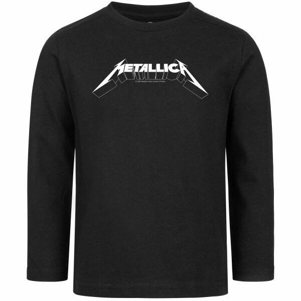 Metallica (Logo) - Kids longsleeve, black, white, 116