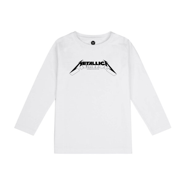 Metallica (Logo) - Kids longsleeve, white, black, 152