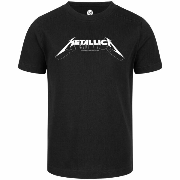 Metallica (Logo) - Kinder T-Shirt, schwarz, weiß, 116