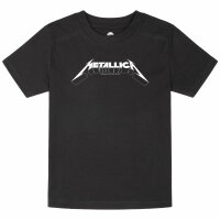 Metallica (Logo) - Kinder T-Shirt, schwarz, weiß, 128