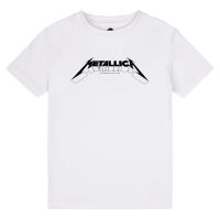 Metallica (Logo) - Kinder T-Shirt, weiß, schwarz, 92