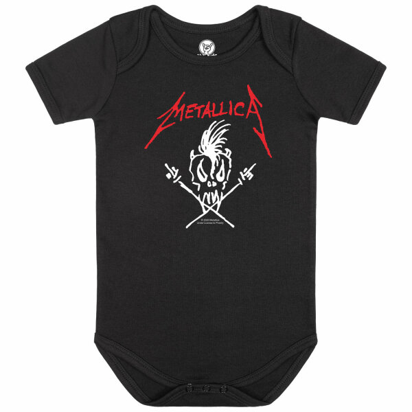 Metallica (Scary Guy) - Baby Body, schwarz, rot/weiß, 56/62