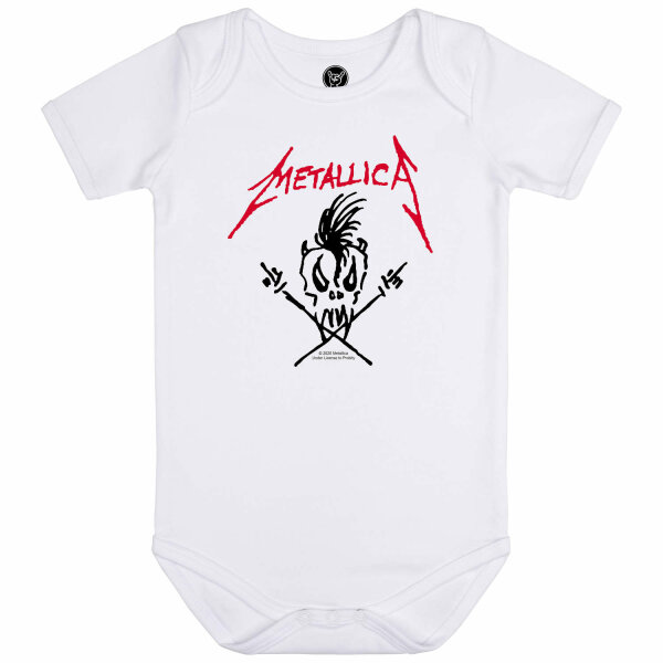 Metallica (Scary Guy) - Baby bodysuit, white, black/red, 68/74