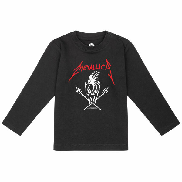 Metallica (Scary Guy) - Baby Longsleeve, schwarz, rot/weiß, 68/74