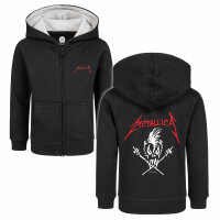 Metallica (Scary Guy) - Kids zip-hoody, black, red/white, 104