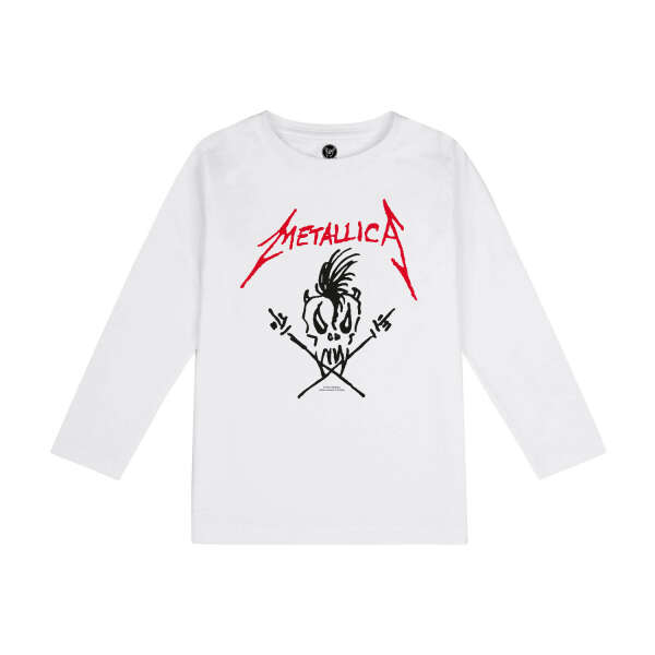 Metallica (Scary Guy) - Kids longsleeve, white, black/red, 104