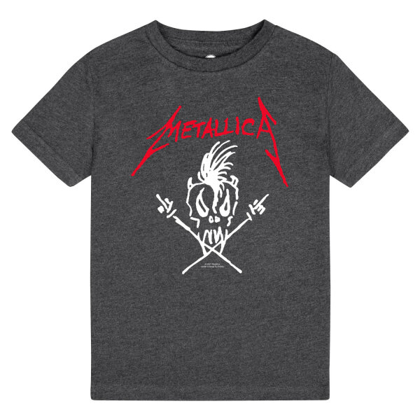 Metallica (Scary Guy) - Kinder T-Shirt, charcoal, rot/weiß, 128