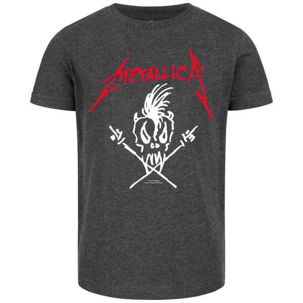 Metallica (Scary Guy) - Kinder T-Shirt, charcoal, rot/weiß, 152