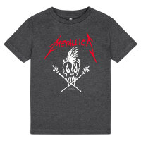 Metallica (Scary Guy) - Kinder T-Shirt, charcoal, rot/weiß, 152