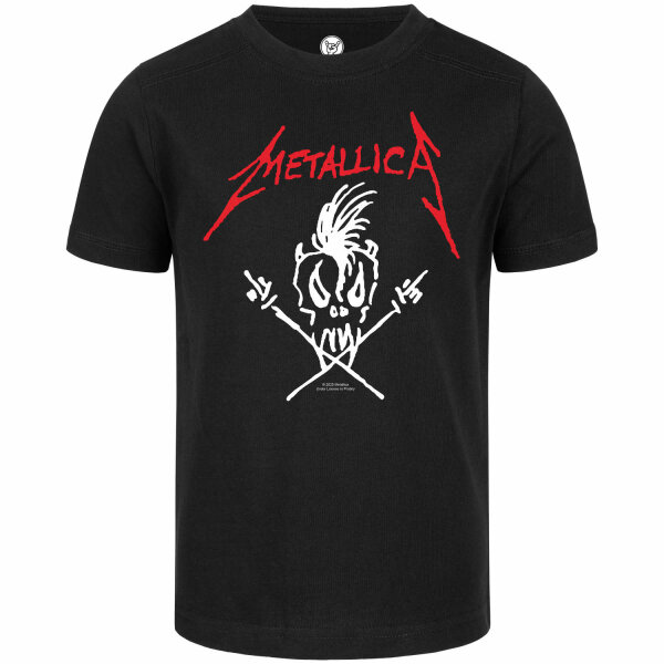 Metallica (Scary Guy) - Kinder T-Shirt, schwarz, rot/weiß, 116