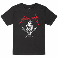Metallica (Scary Guy) - Kinder T-Shirt, schwarz, rot/weiß, 152