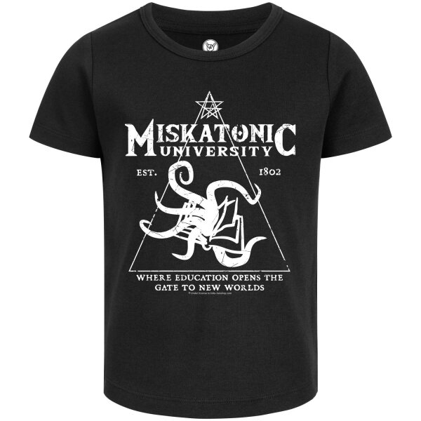 Miskatonic University - Girly Shirt - schwarz - weiß - 128