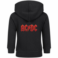 AC/DC (Logo Multi) - Baby Kapuzenjacke, schwarz, mehrfarbig, 80/86