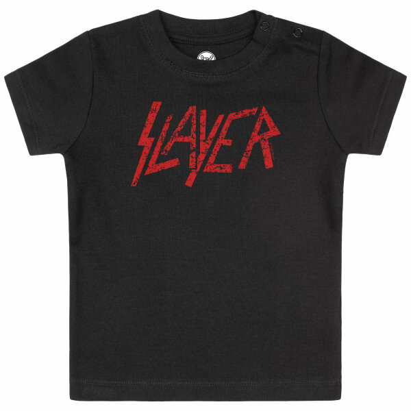 Slayer (Logo) - Baby T-Shirt, schwarz, rot, 68/74