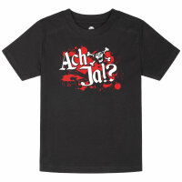 Mr. Hurley & Die Pulveraffen (Ach ja?!) - Kinder T-Shirt, schwarz, rot/weiß, 128