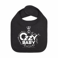 Ozzy Osbourne (Ozzy Baby) - Baby Lätzchen - schwarz...