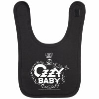 Ozzy Osbourne (Ozzy Baby) - Baby Lätzchen, schwarz, weiß, one size