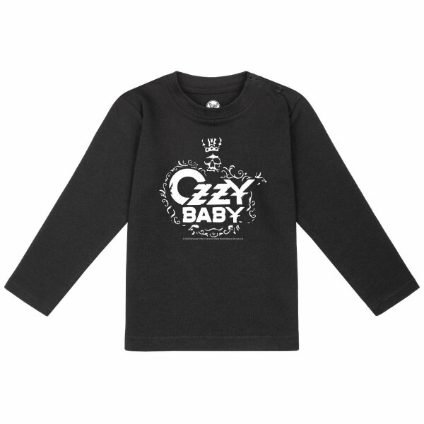 Ozzy Osbourne (Ozzy Baby) - Baby Longsleeve, schwarz, weiß, 56/62