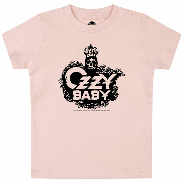 Ozzy Osbourne (Ozzy Baby) - Baby T-Shirt, hellrosa, schwarz, 68/74