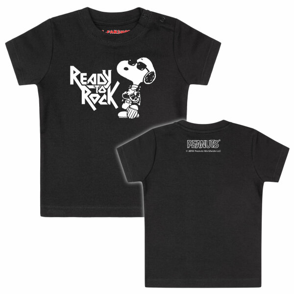 Peanuts (Ready to Rock) - Baby T-Shirt, schwarz, mehrfarbig, 80/86