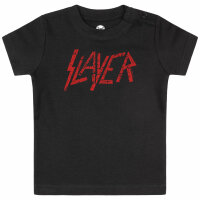 Slayer (Logo) - Baby T-Shirt - schwarz - rot - 80/86