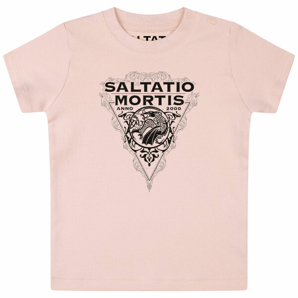 Saltatio Mortis (Dragon Triangle) - Baby T-Shirt, hellrosa, schwarz, 68/74