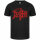 Death (Logo) - Kinder T-Shirt, schwarz, rot, 152