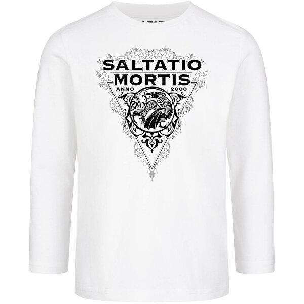 Saltatio Mortis (Dragon Triangle) - Kids longsleeve, white, black, 116