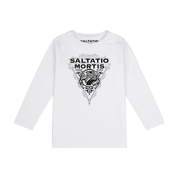 Saltatio Mortis (Dragon Triangle) - Kids longsleeve, white, black, 140