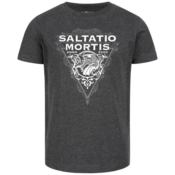 Saltatio Mortis (Dragon Triangle) - Kids t-shirt, charcoal, white, 152
