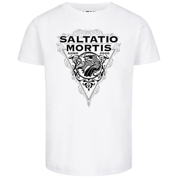 Saltatio Mortis (Dragon Triangle) - Kids t-shirt, white, black, 152