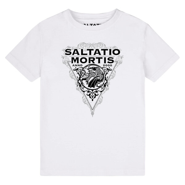 Saltatio Mortis (Dragon Triangle) - Kinder T-Shirt, weiß, schwarz, 92