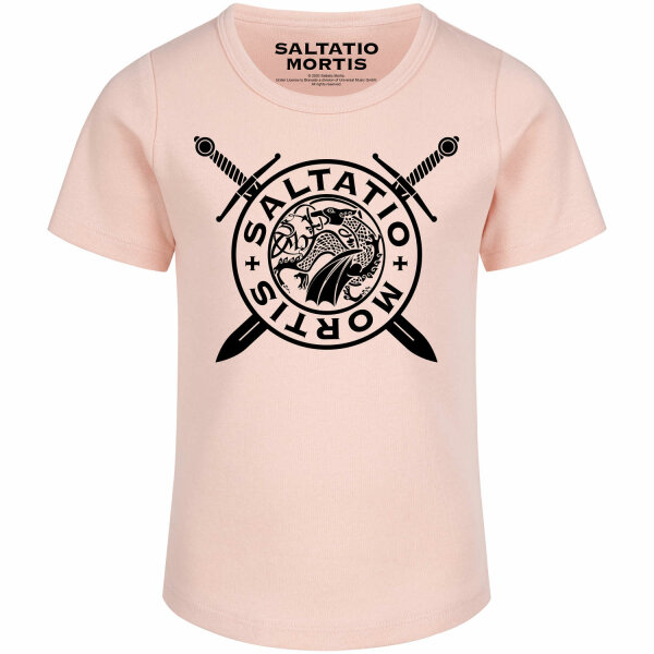 Saltatio Mortis (Logo Dragon) - Girly shirt, pale pink, black, 128