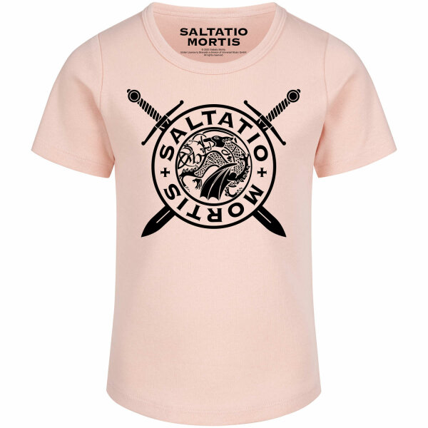 Saltatio Mortis (Logo Dragon) - Girly Shirt, hellrosa, schwarz, 140