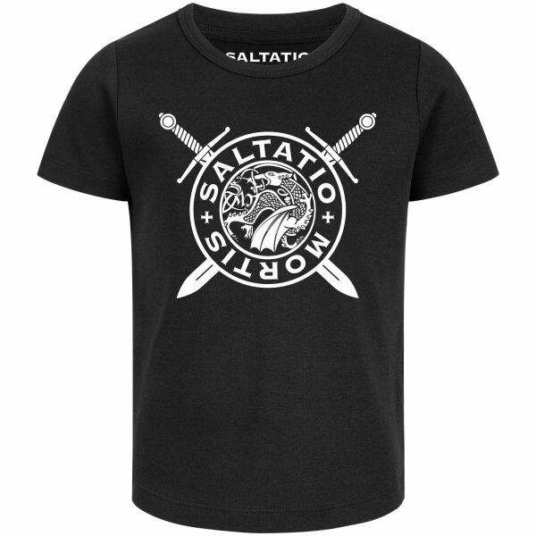 Saltatio Mortis (Logo Dragon) - Girly shirt, black, white, 128