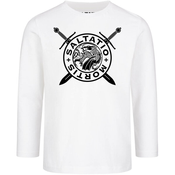 Saltatio Mortis (Logo Dragon) - Kinder Longsleeve, weiß, schwarz, 140