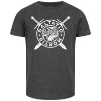Saltatio Mortis (Logo Dragon) - Kinder T-Shirt, charcoal, weiß, 104