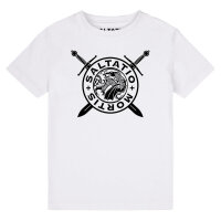 Saltatio Mortis (Logo Dragon) - Kids t-shirt, white, black, 152