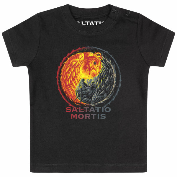 Saltatio Mortis (Yin & Yang) - Baby T-Shirt, schwarz, mehrfarbig, 56/62
