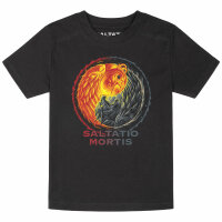 Saltatio Mortis (Yin & Yang) - Kinder T-Shirt, schwarz, mehrfarbig, 164