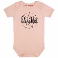 Sleepnot - Baby Body, hellrosa, schwarz, 56/62