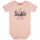 Sleepnot - Baby bodysuit, pale pink, black, 68/74