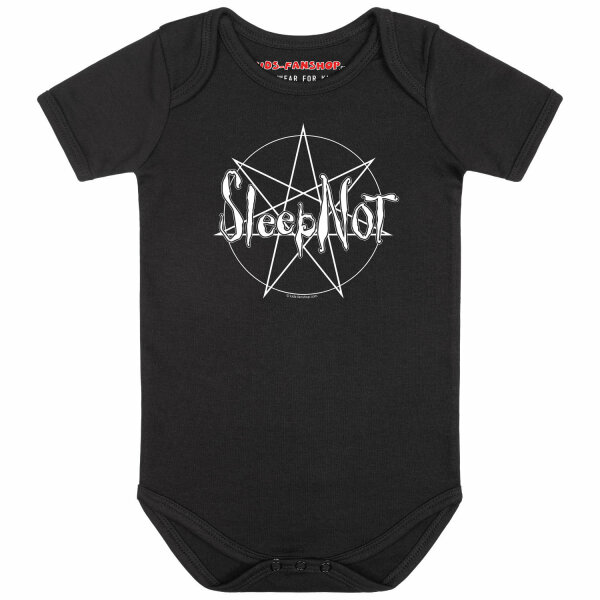 Sleepnot - Baby bodysuit, black, white, 80/86