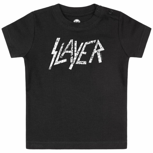 Slayer (Logo) - Baby T-Shirt, schwarz, weiß, 80/86