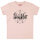 Sleepnot - Baby t-shirt, pale pink, black, 56/62