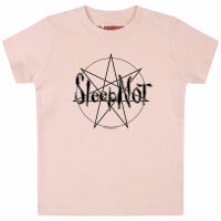 Sleepnot - Baby t-shirt, pale pink, black, 68/74