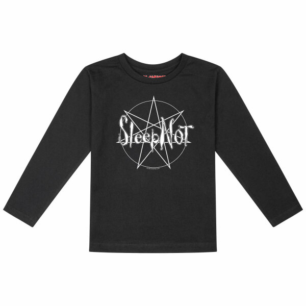 Sleepnot - Kinder Longsleeve, schwarz, weiß, 92