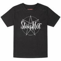 Sleepnot - Kinder T-Shirt, schwarz, weiß, 116