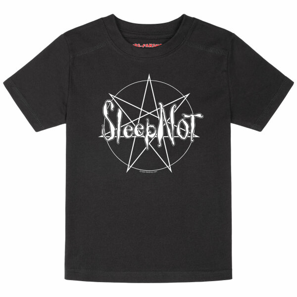 Sleepnot - Kinder T-Shirt, schwarz, weiß, 92